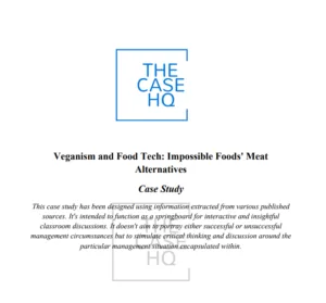Veganism and Food Tech: Impossible Foods' Meat Alternatives