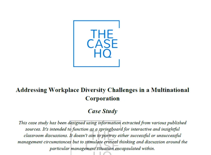Addressing Workplace Diversity Challenges in a Multinational Corporation