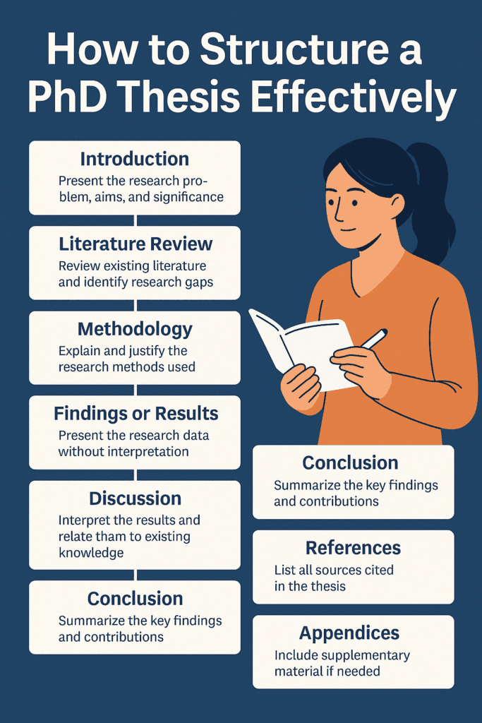 Structuring a PhD Thesis