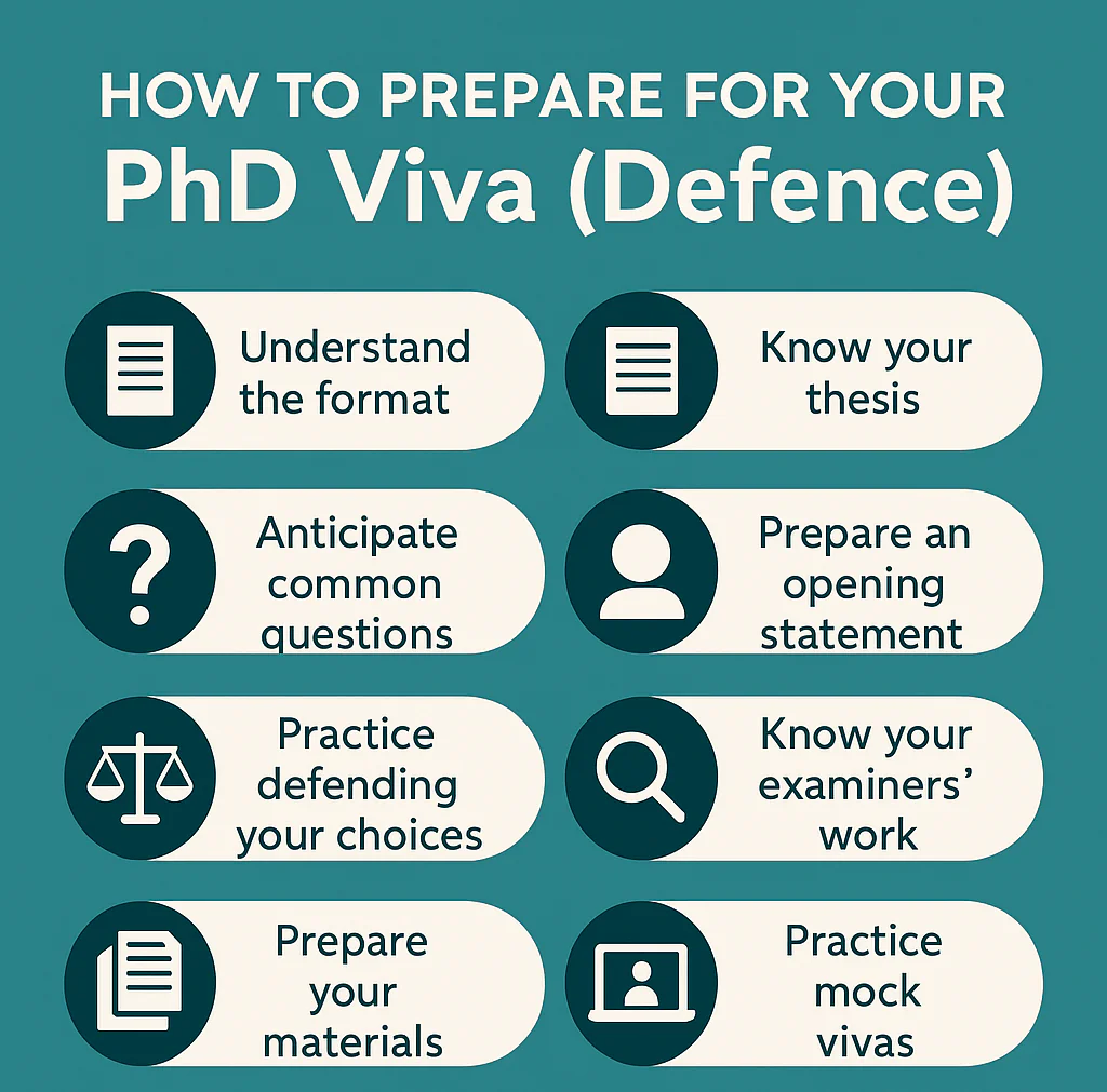 how to prepare for your PhD viva