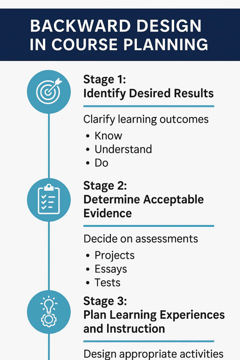 backward design in course planning