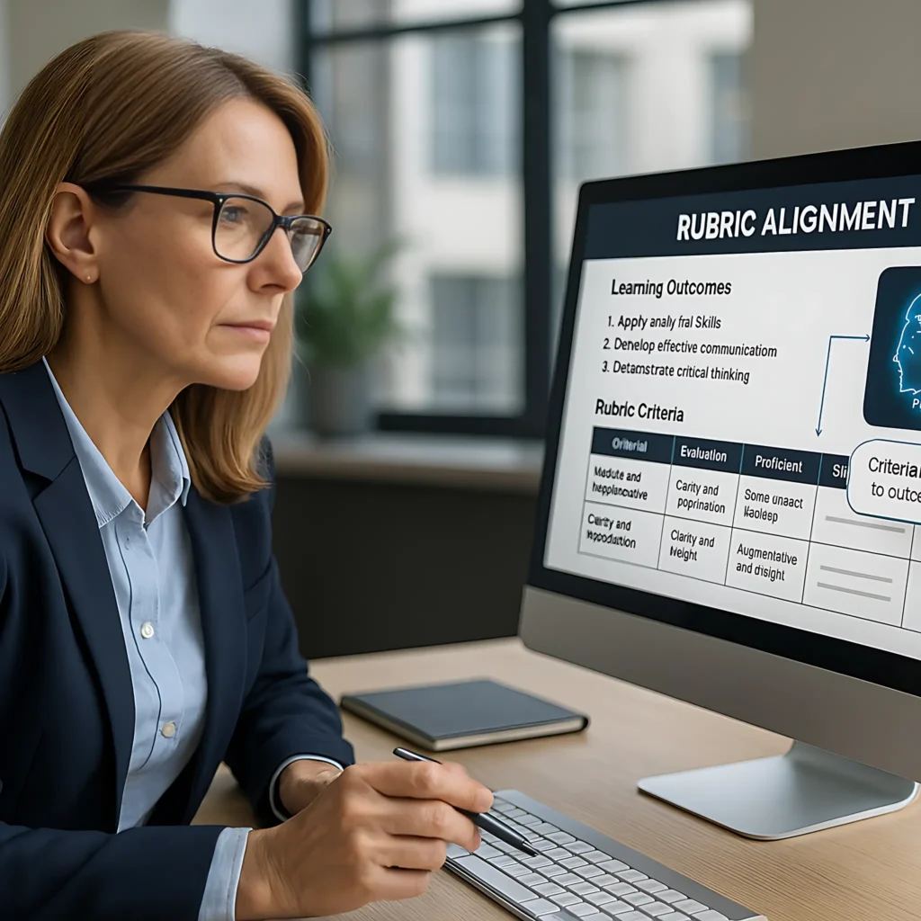 rubric alignment with learning outcomes