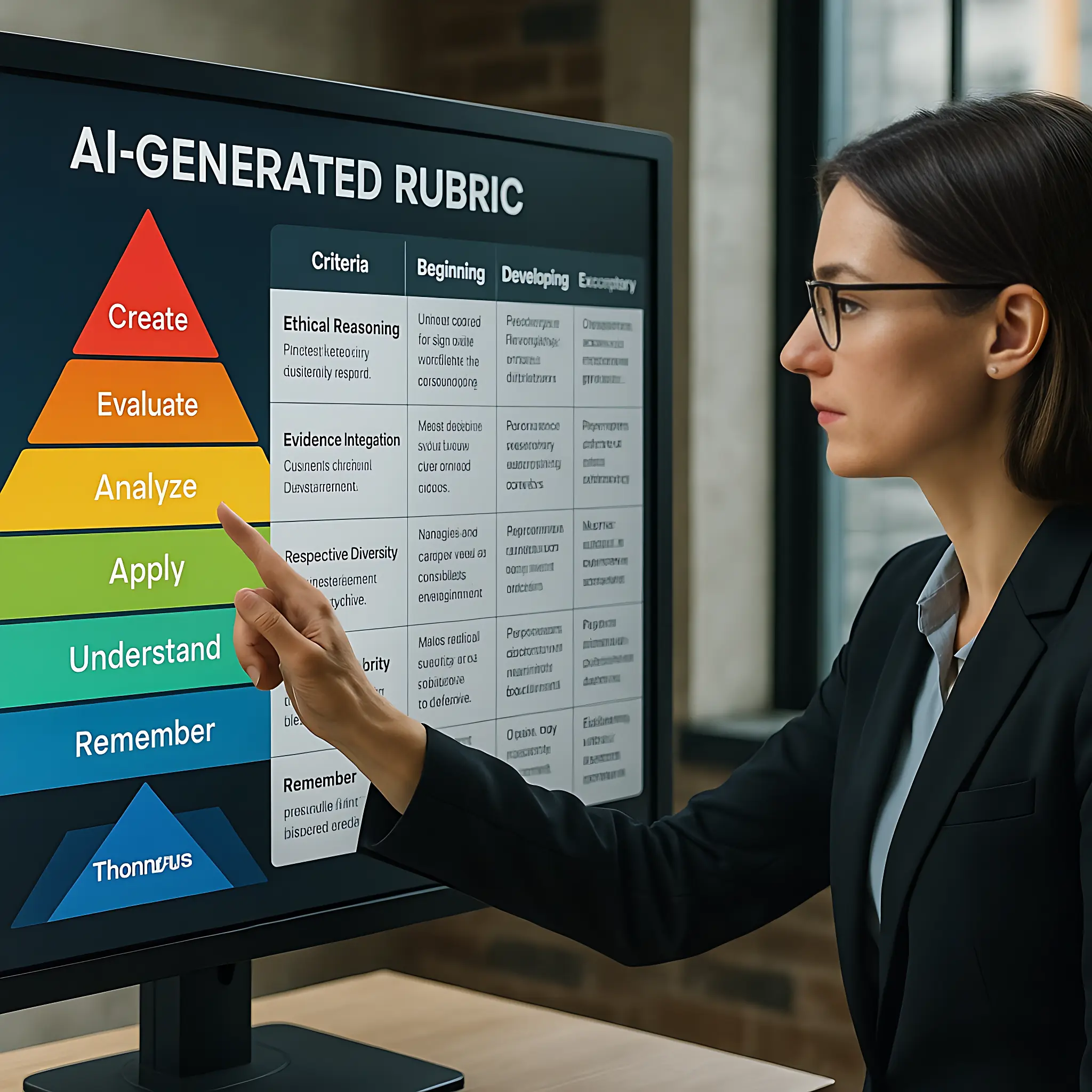 Aligning Bloom’s Taxonomy with AI Rubric Generators 1 AI Rubric Generators