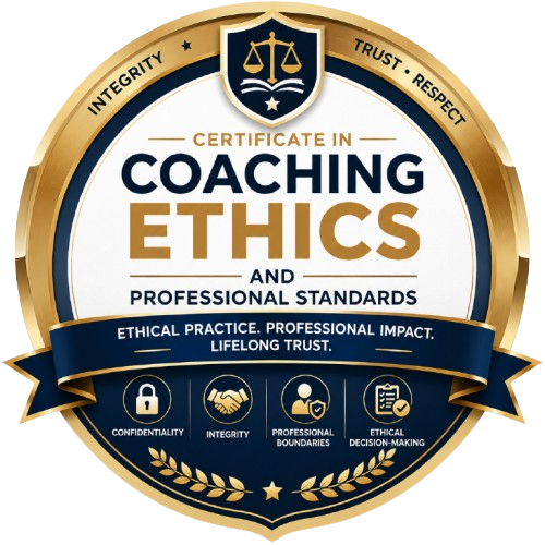 Certificate in Coaching Ethics and Professional Standards 1 course badge removebg preview