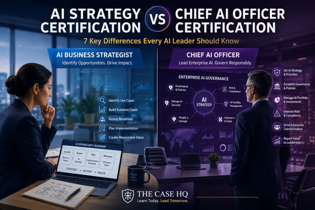AI strategy certification vs Chief AI Officer certification