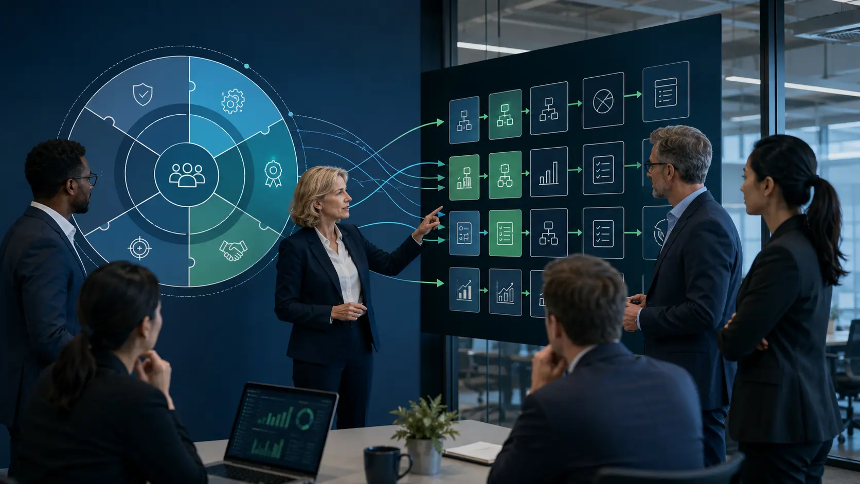 TQM vs Lean Six Sigma: System or Improvement Project? 1 Quality leadership team connecting an organisation-wide quality system with focused Lean Six Sigma projects